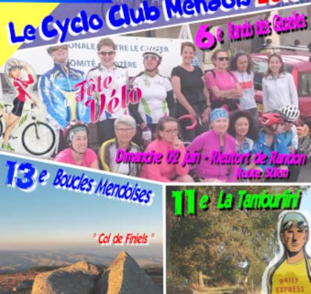 Affiche cyclo club mendois 2019