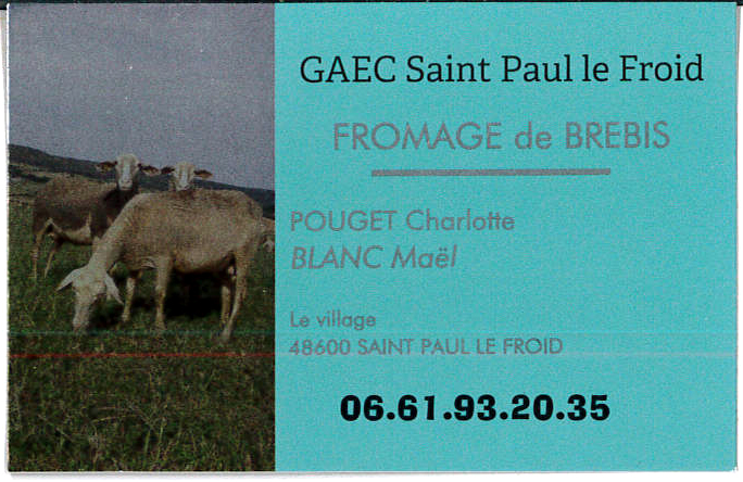 Gaec St Paul Le Froid