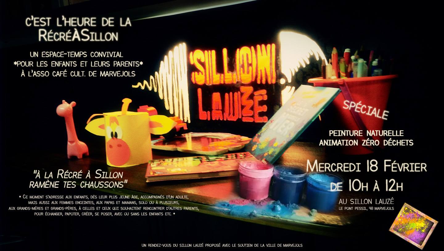 PEINTURE NATURELLE À LA RÉCRÉ À SILLON !