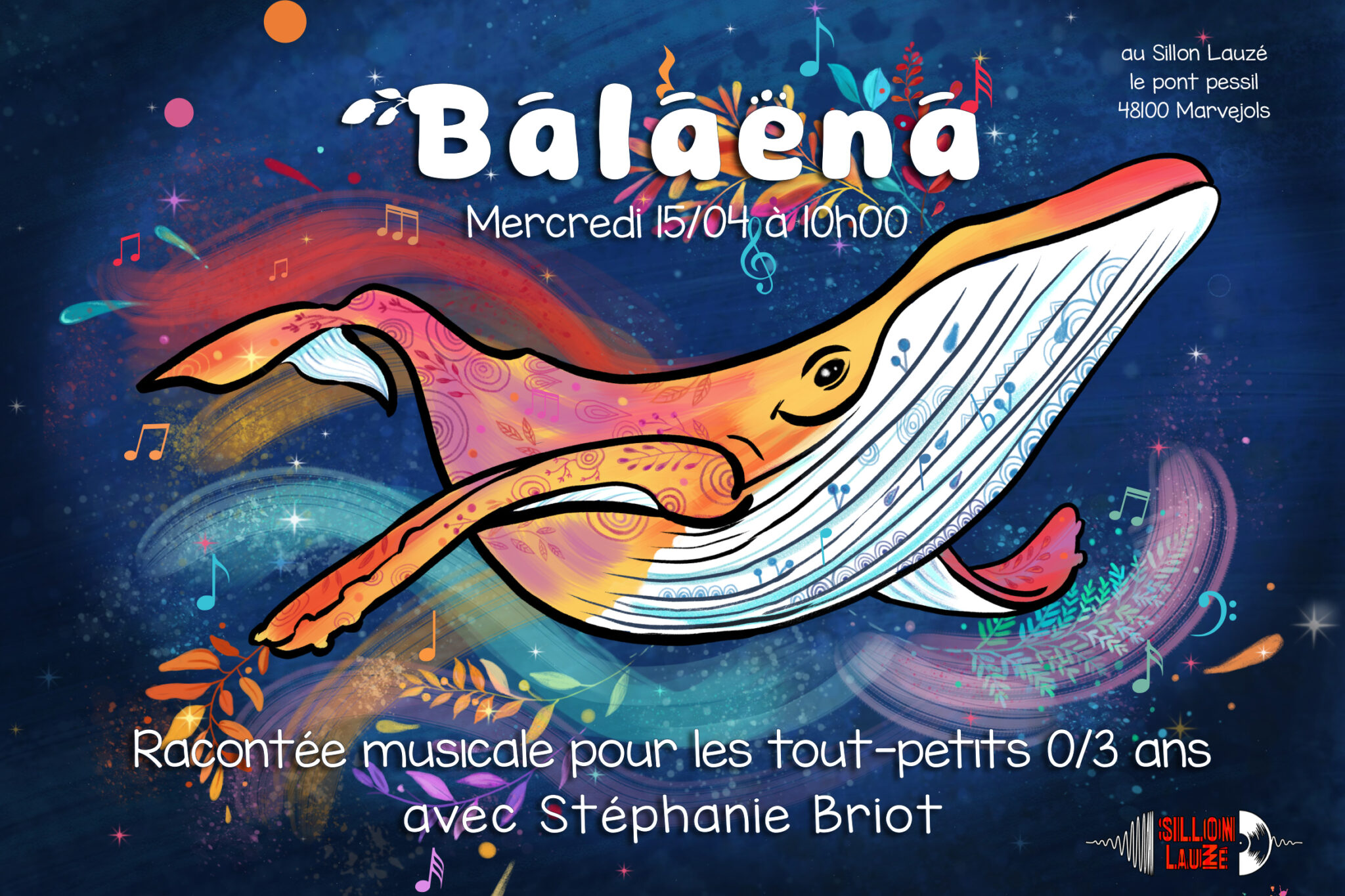 BALAENA, SPECTACLE POUR PETITS ET TOUT-PETITS À LA RÉCRÉ A SILLON