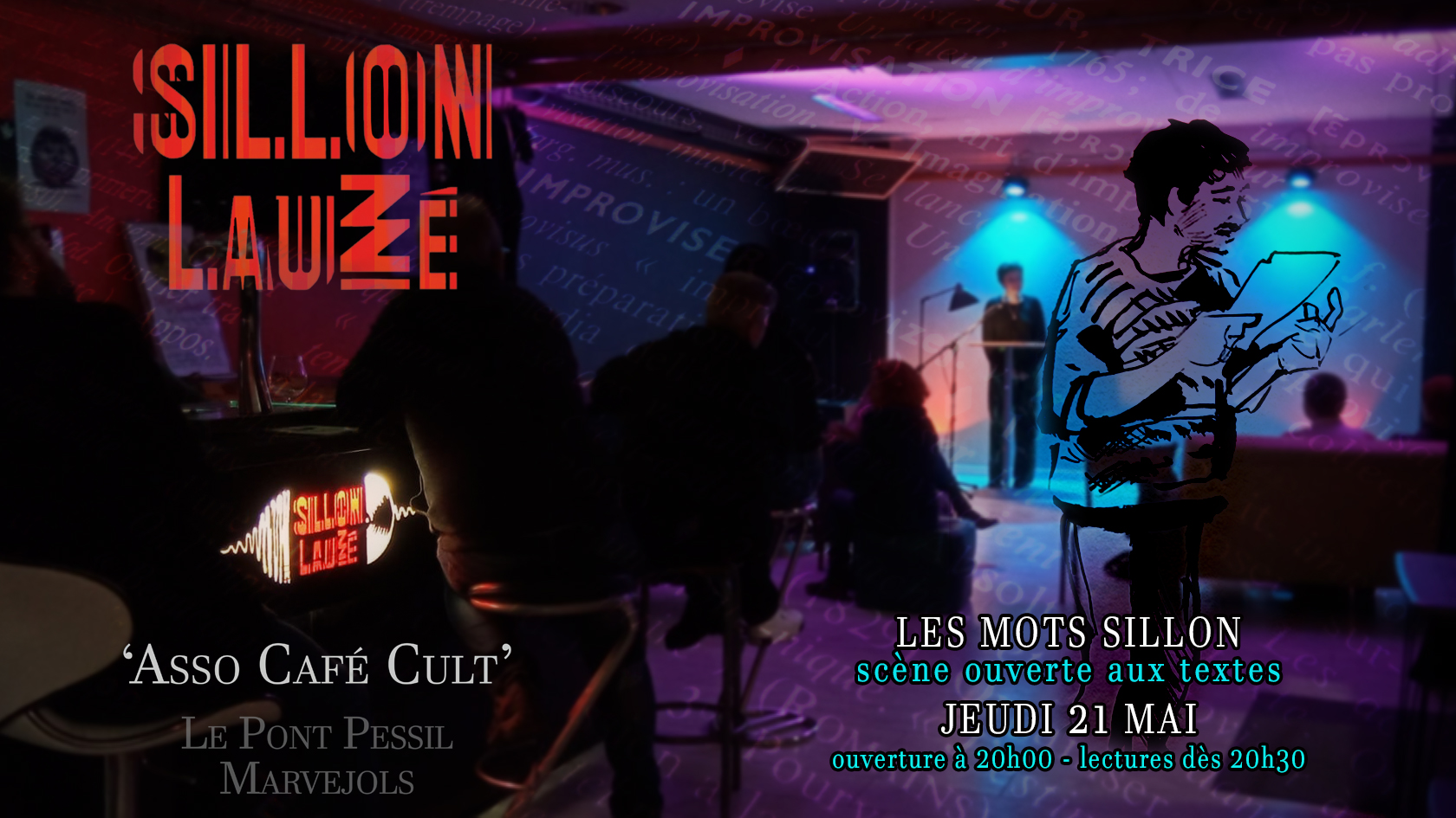 LES MOTS SILLON – SCÈNE OUVERTE AUX LECTURES