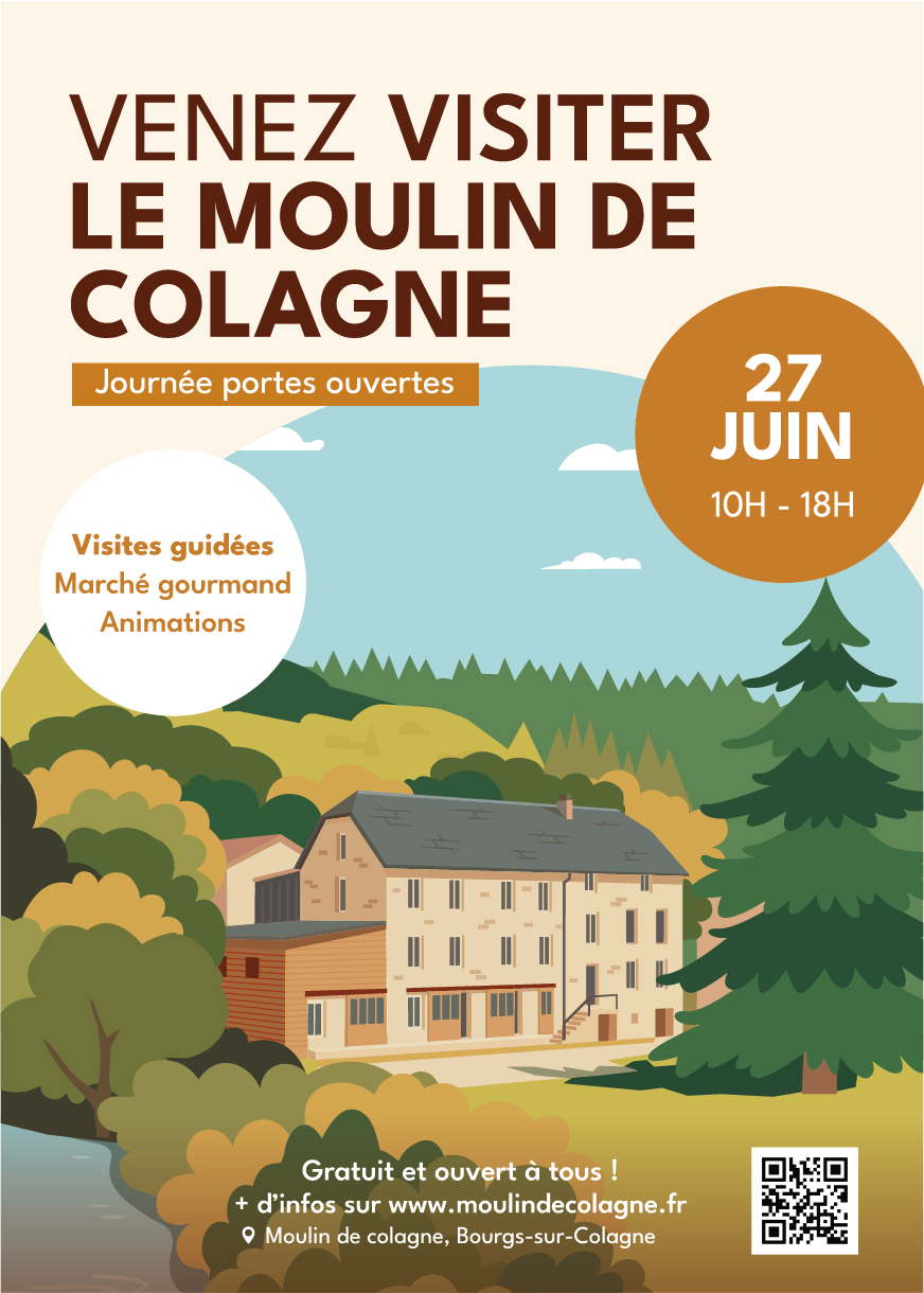 JOURNÉE PORTES OUVERTES - LE MOULIN DE LA COLAGNE — visuel événement