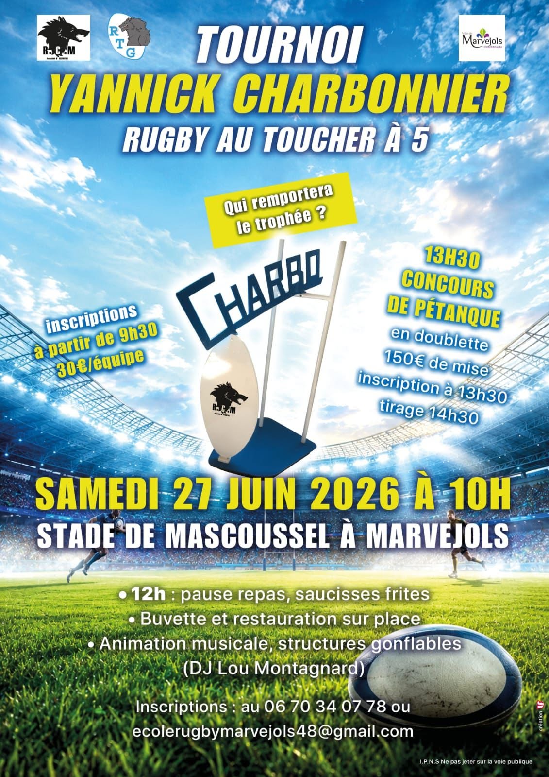 TOURNOI YANNICK CHARBONNIER