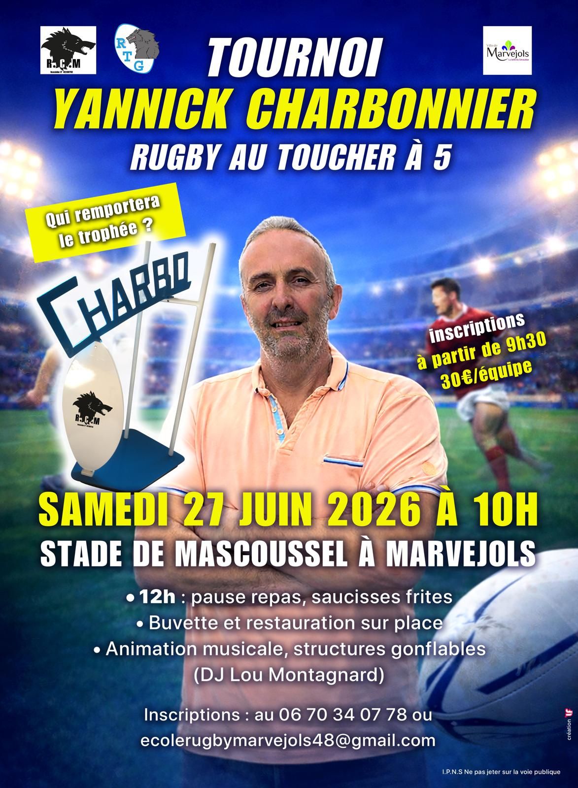 TOURNOI YANNICK CHARBONNIER — visuel événement