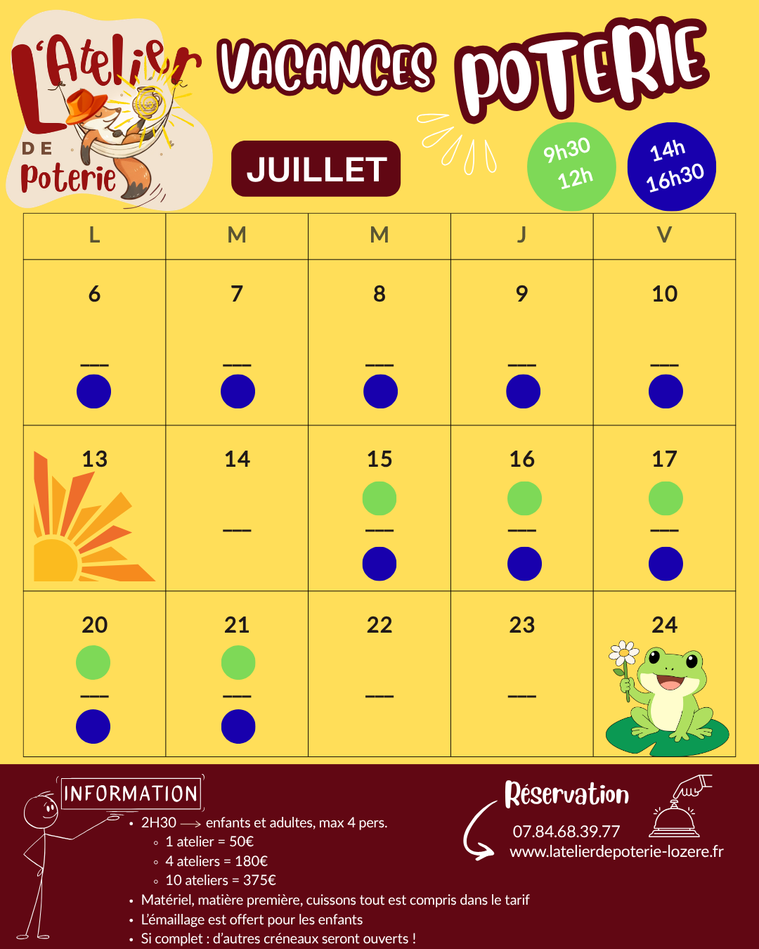 VACANCES POTERIE
