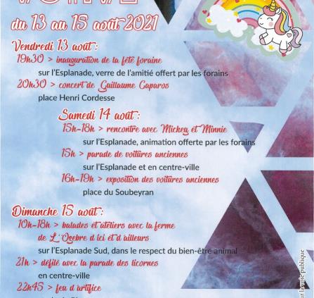 08-13 au 15 fête votive de Marvejols