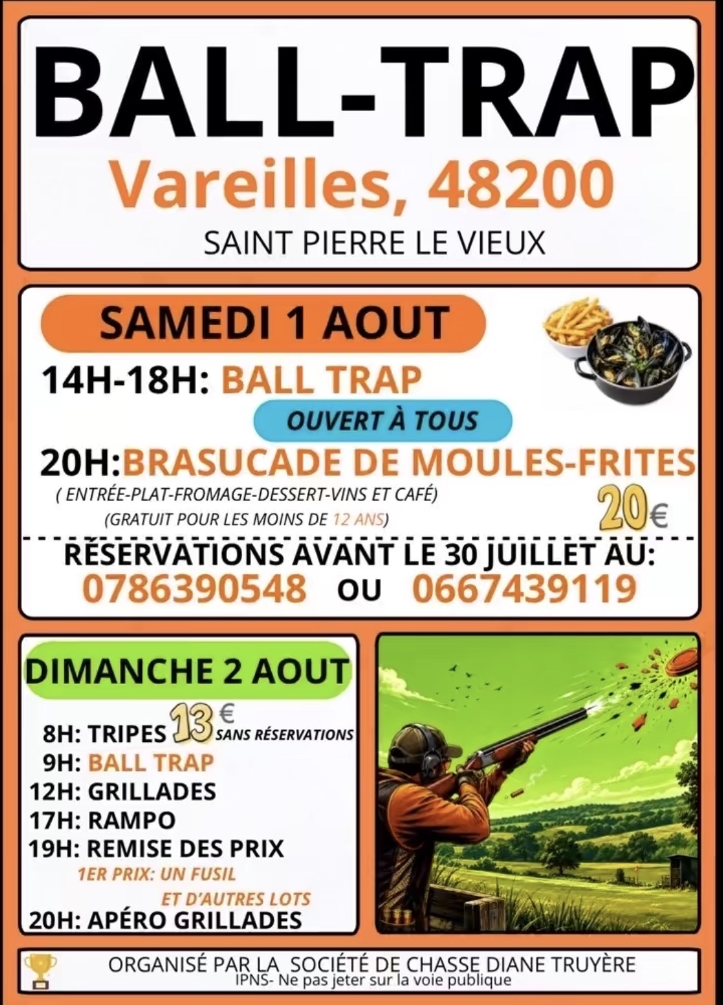 BALL TRAP À VAREILLES