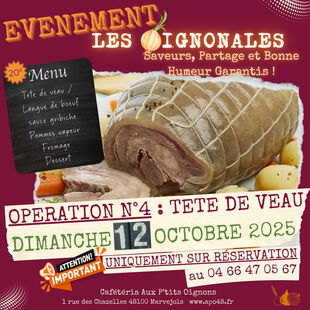 LES OIGNONALES - TÊTE DE VEAU