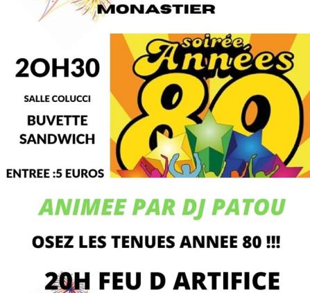 SOIRÉE ANNÉES 80 - Lozère Nouvelle Vie
