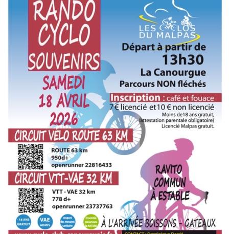 Rando cyclos souvenirs