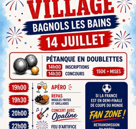 14 juillet Bagnols les Bains