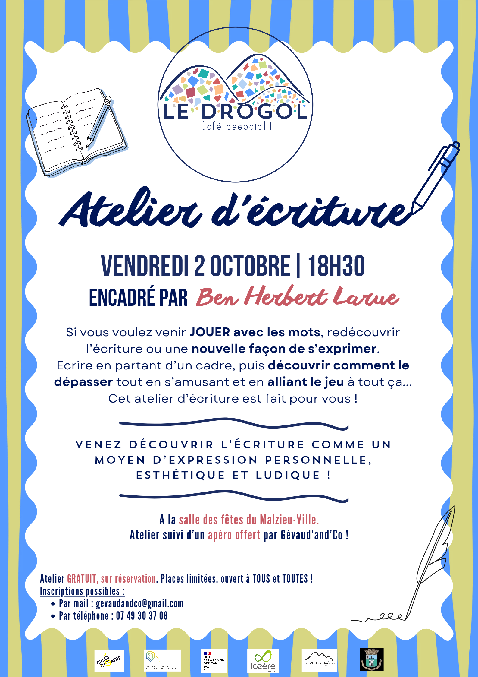 ATELIER D'ÉCRITURE