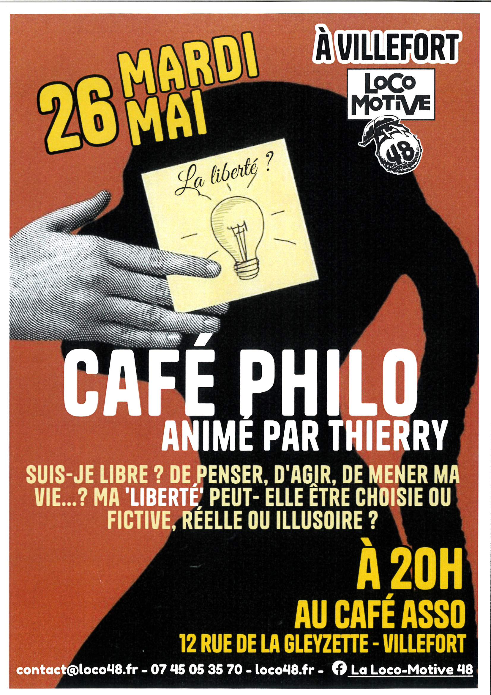 CAFÉ PHILO : LA LIBERTÉ — visuel événement