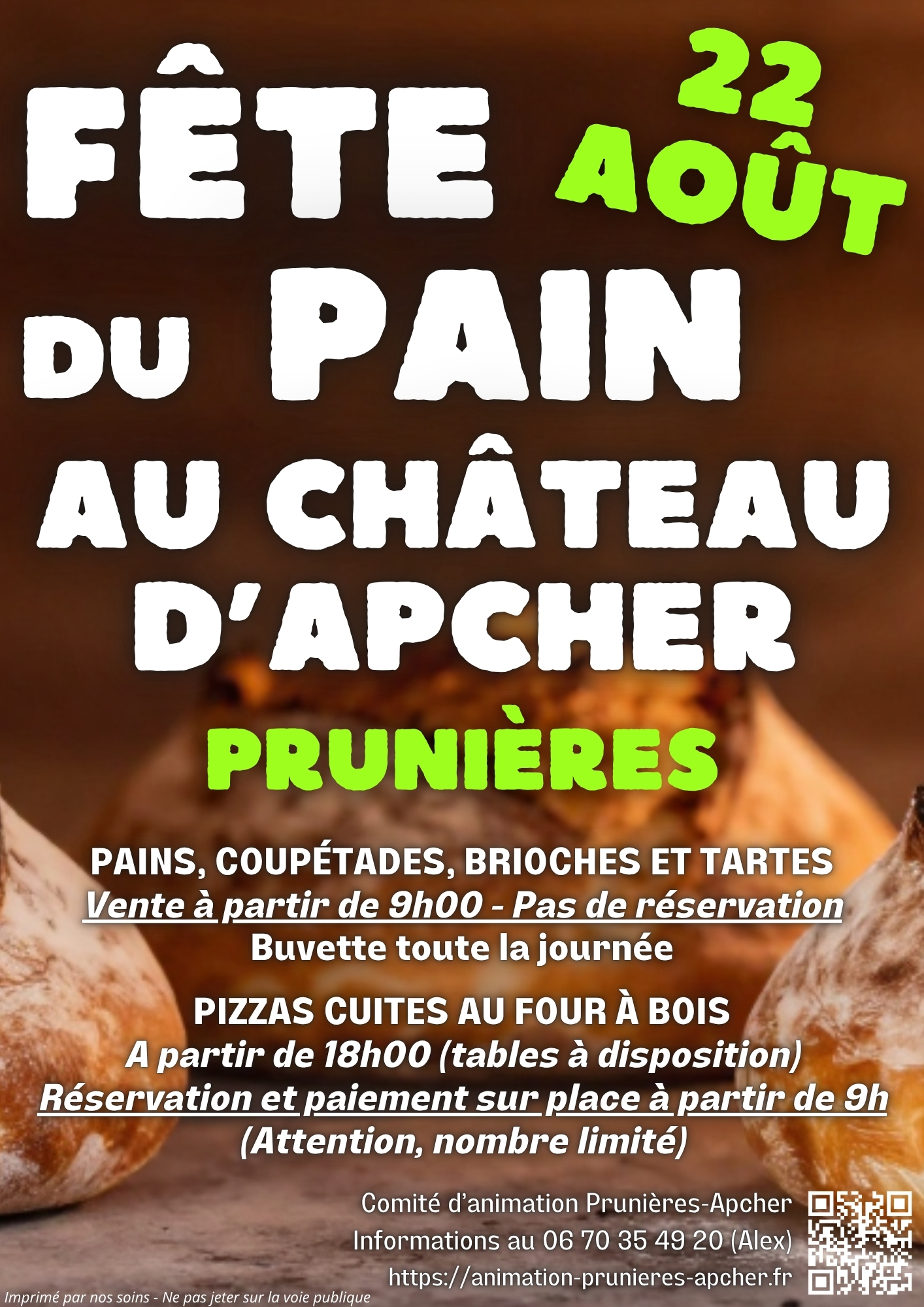 FÊTE DU PAIN AU CHÂTEAU D'APCHER
