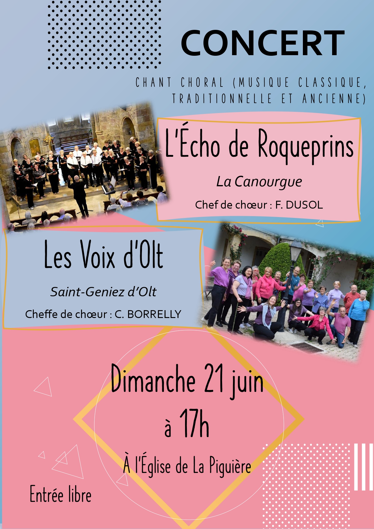 CONCERT À L'ÉGLISE DE LA PIGUIÈRE, Massegros Causses Gorges - photo 2