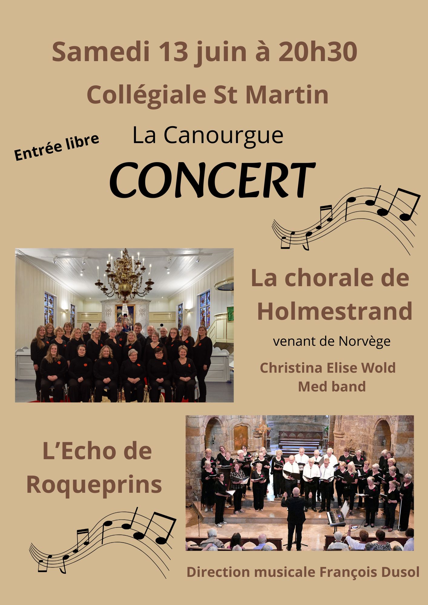 CONCERT DE "L'ÉCHO DE ROQUEPRINS" ET DES ÉLÈVES DE L'ÉCOLE