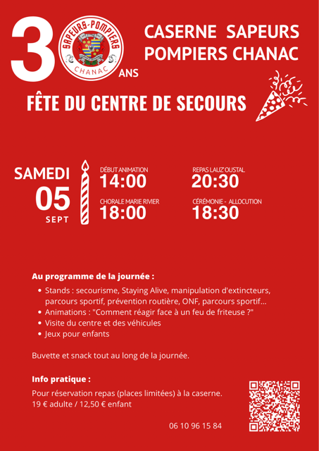 30ÈME ANIVERSAIRE DU CENTRE DE SECOURS