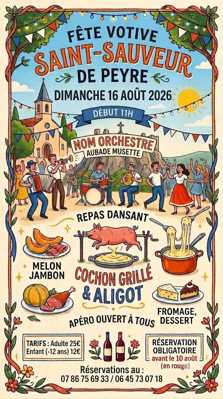FÊTE VOTIVE DE SAINT-SAUVEUR DE PEYRE