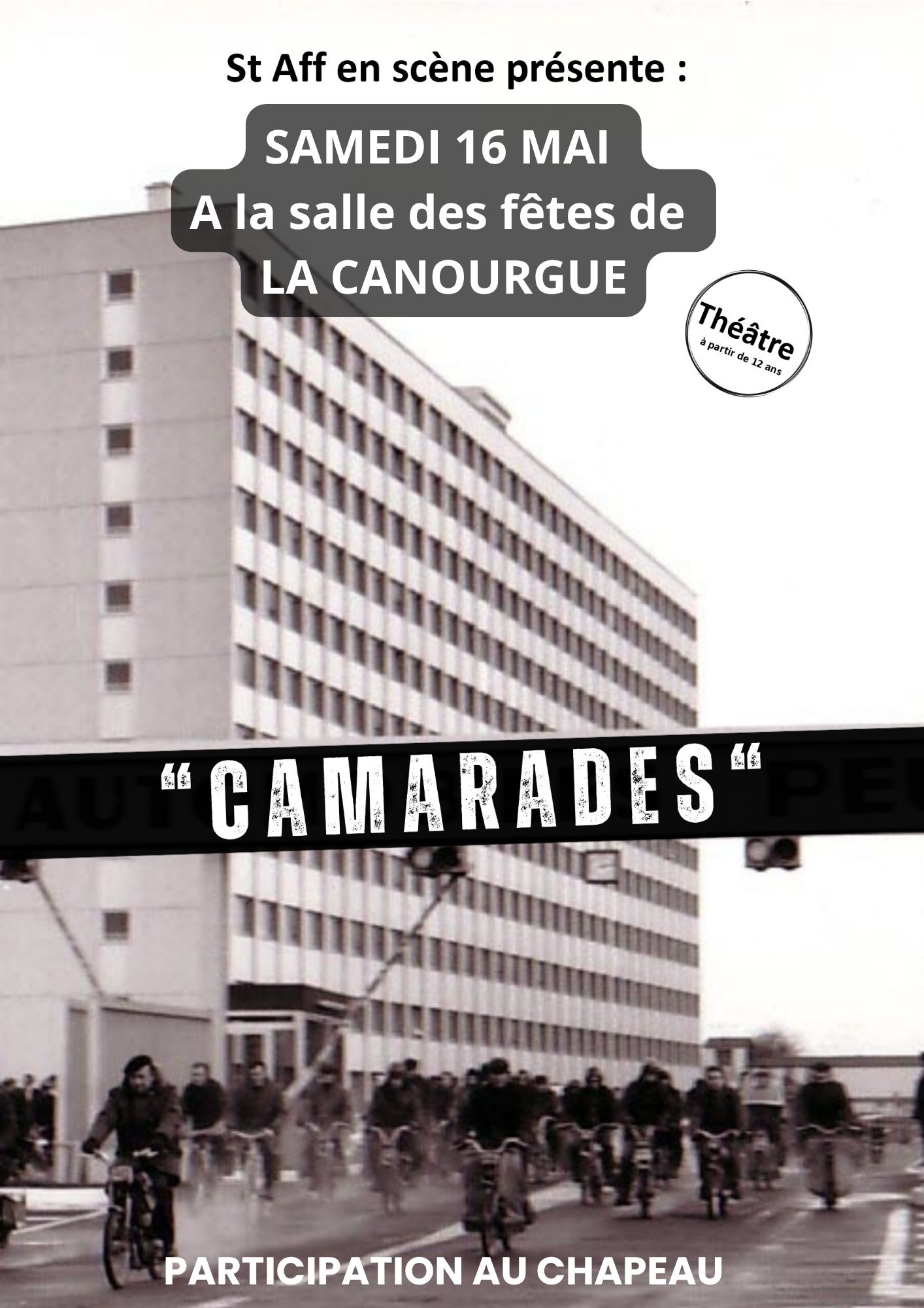 SPECTACLE "CAMARADES" — visuel événement