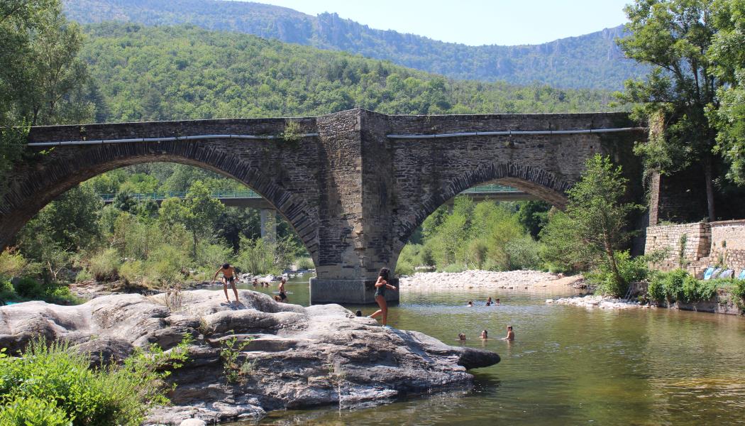 Accès rivière - Pont du Tarn