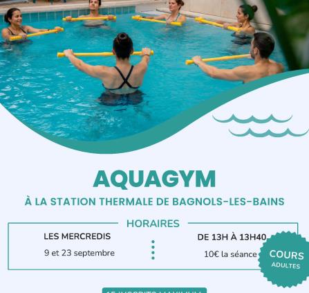 Affiche - Bagnols aquagym septembre
