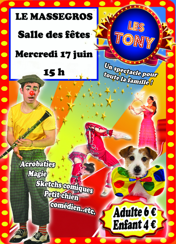 SPECTACLE : LES TONY — visuel événement