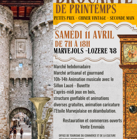 Affiche Annonce Evènement de Vente Brocante Vide Grenier Collage Photos Scrapbooking Vintage  - 3