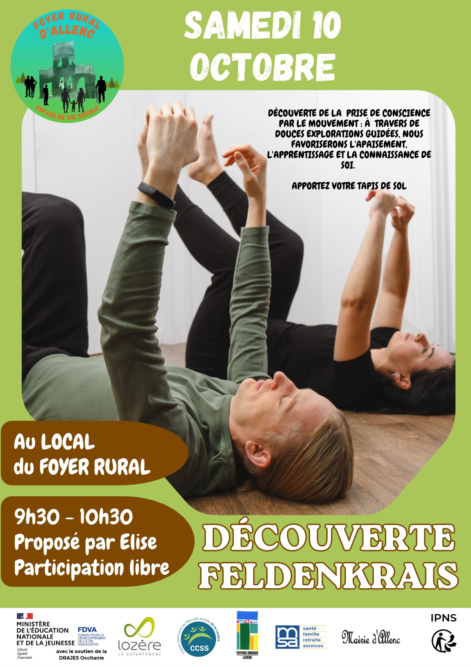 DÉCOUVERTE FELDENKRAIS