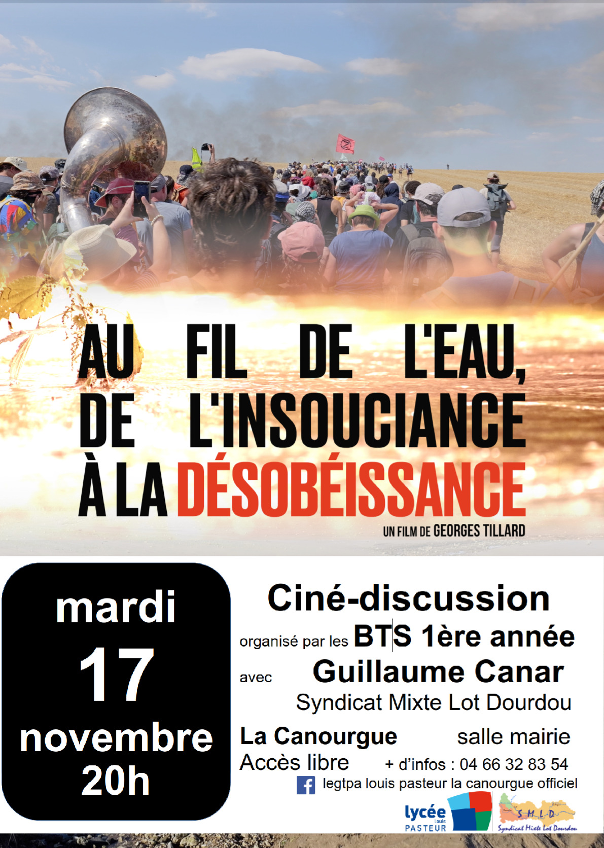 FESTIVAL ALIMENTERRE : CINÉ DÉBAT AUTOUR DU FILM "AU FIL DE L'EAU, DE INSOUCIANCE À LA DÉSOBEISSANCE""