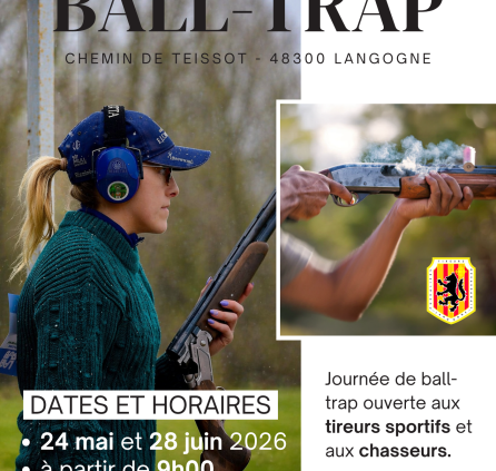 Ball-trap 24-05 et 28-06-2026