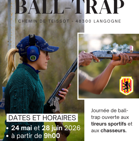 Ball-trap 24-05 et 28-06-2026