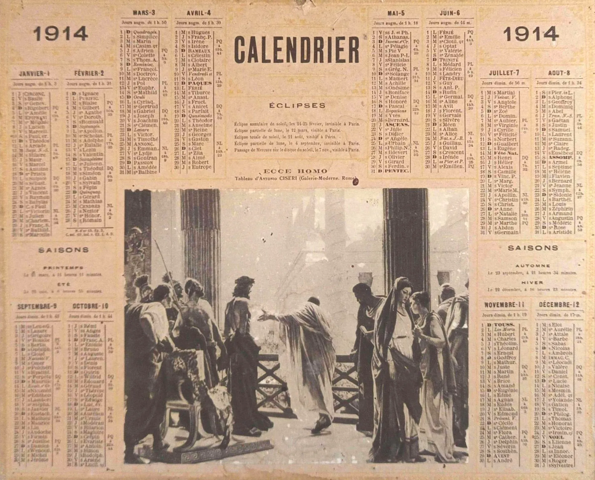 EXPOSITION : L'ÉVOLUTION DES ALMANACHS DE LA POSTE DEPUIS 1910 — visuel événement