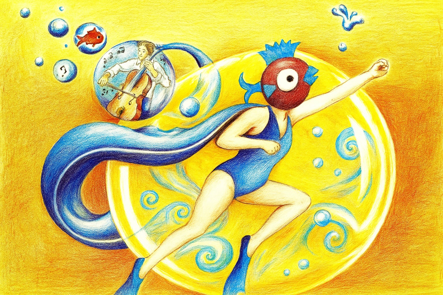 FISH DREAM : SPECTACLE CIRQUE AÉRIEN ET VIOLONCELLE