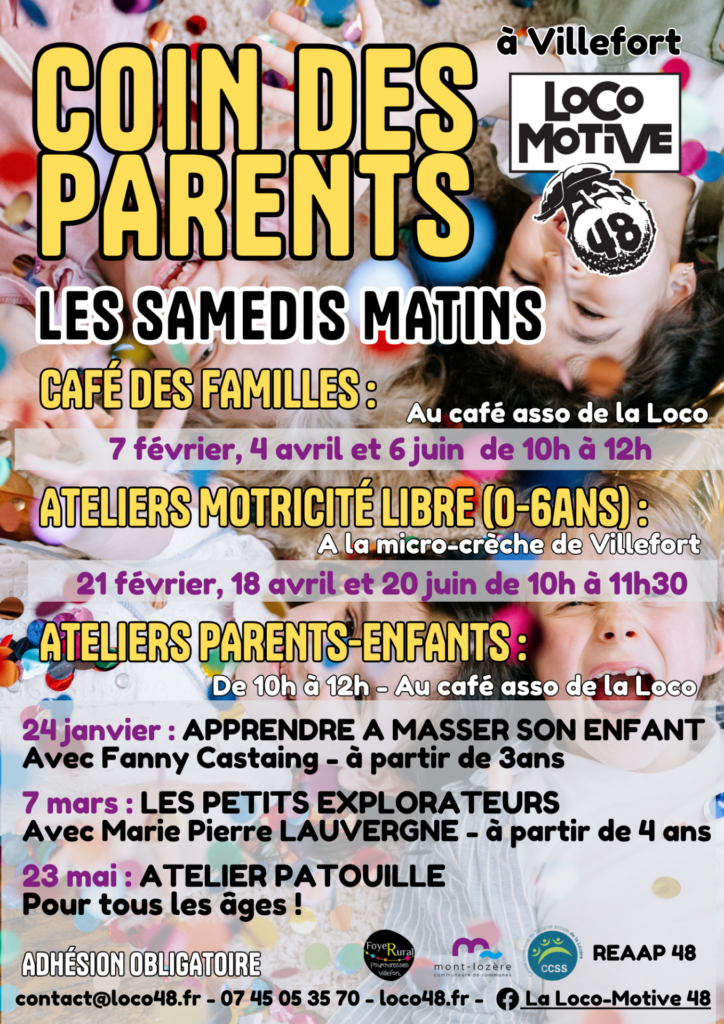 LE COIN DES PARENTS - ATELIER MOTRICITÉ LIBRE