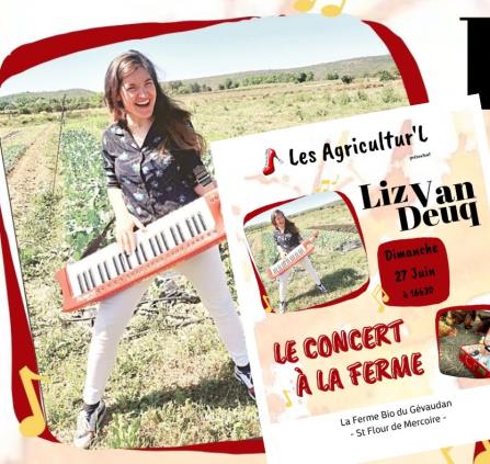 Concert à la Ferme Bio - Liz Van deuq - 27-06