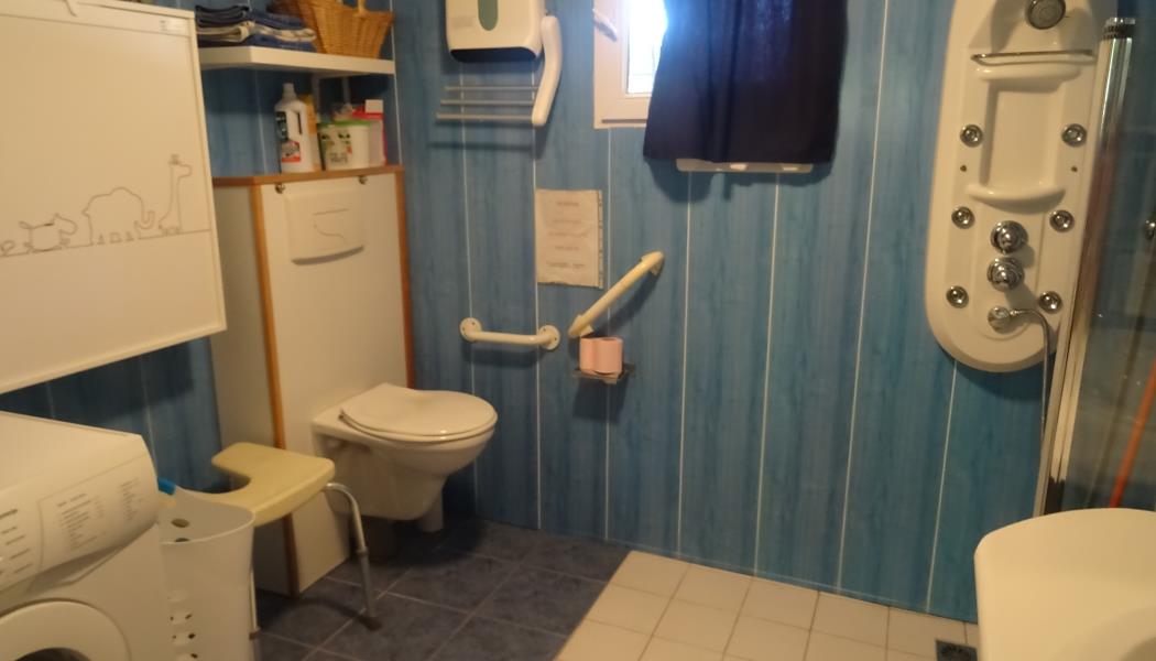 SALLE D'EAU :douche à l'italienne ...wc ..