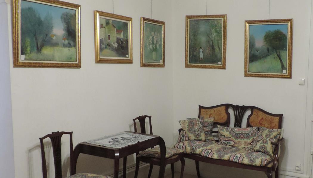 Le salon consacré aux oeuvres du peintre impressioniste Auguste BLANC