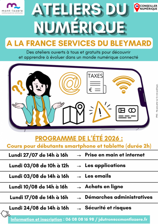 LES ATELIERS DU NUMÉRIQUE : DÉBUTANT SMARTPHONE ET TABLETTE