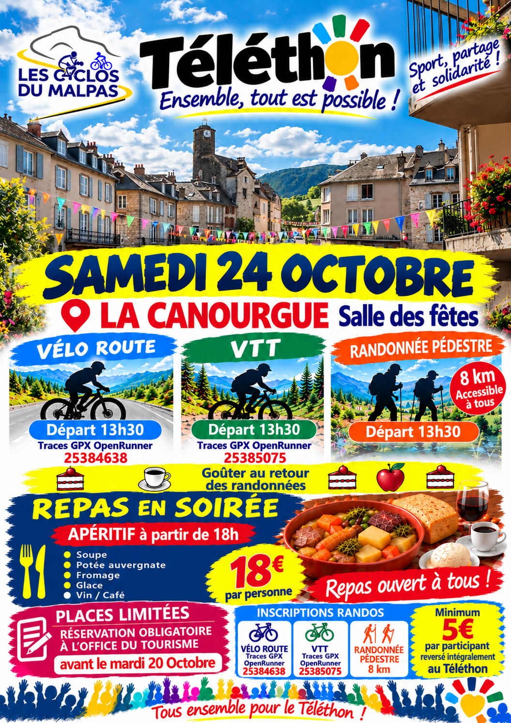 RANDO DU TELETHON - LES CYCLOS DU MALPAS
