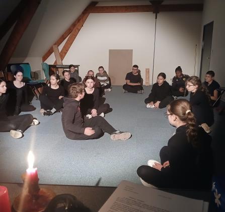 Répétition de l’Atelier théâtre du collège Marthe Dupeyron 