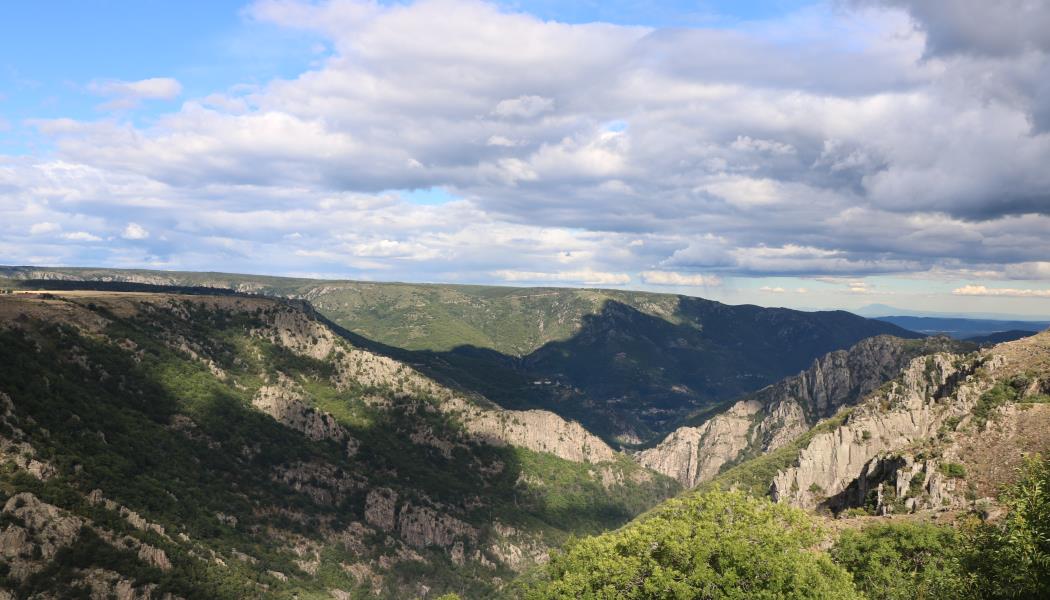 Garde Guérin - Panorama sur les sur les Gorges du Chassezac
