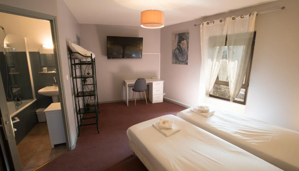 Hôtel Le Languedoc - chambre lit jumeau3