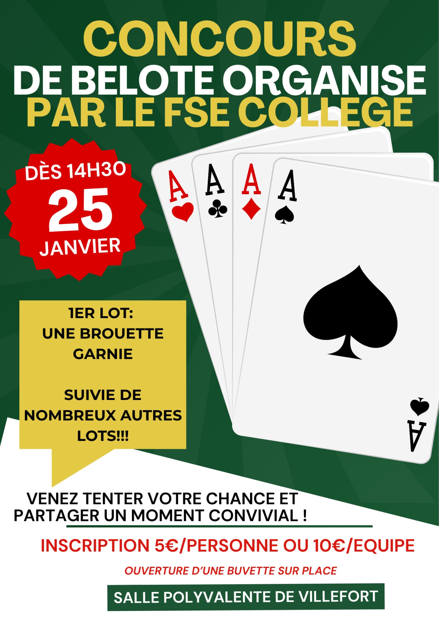 CONCOURS DE BELOTE, Villefort