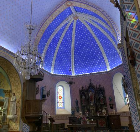 Intérieur de l'église de La Piguière