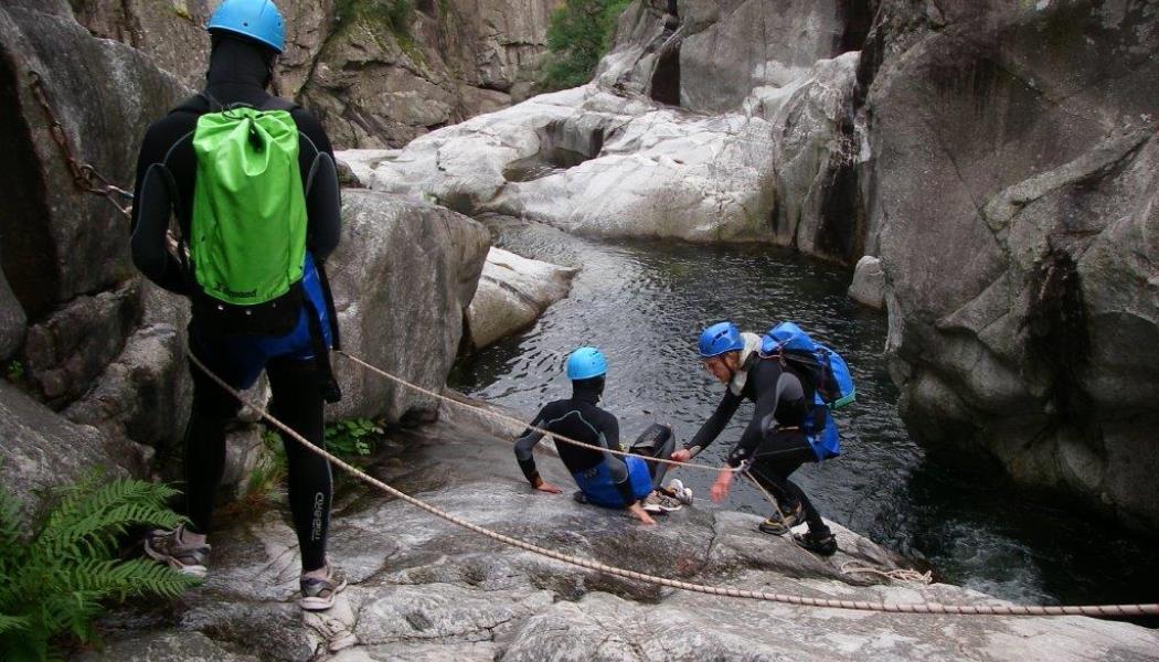 Canyoning dans le Chassezac
