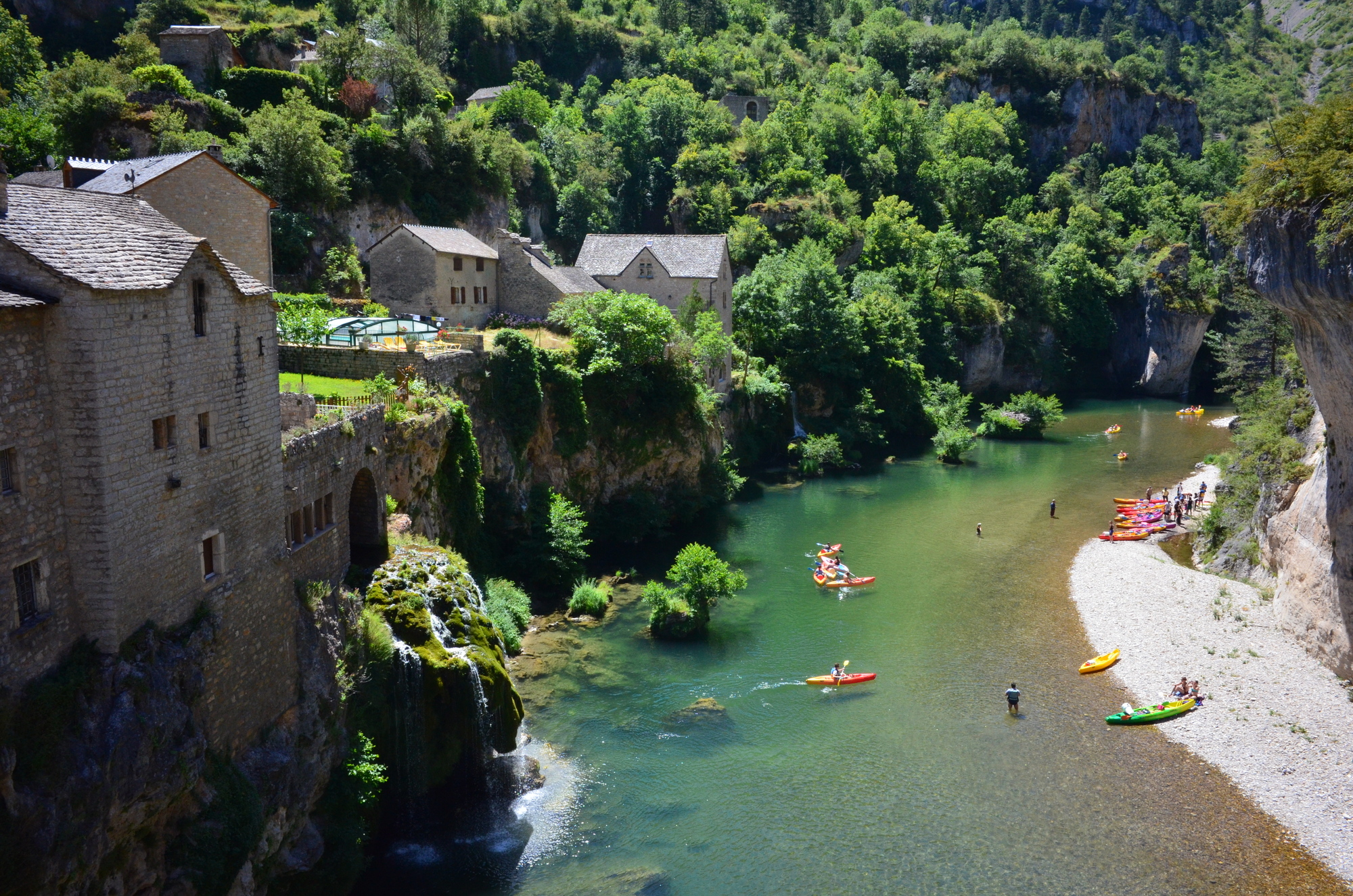 Sentier Des Gorges Du Tarn Rive Gauche Florac Trois - 