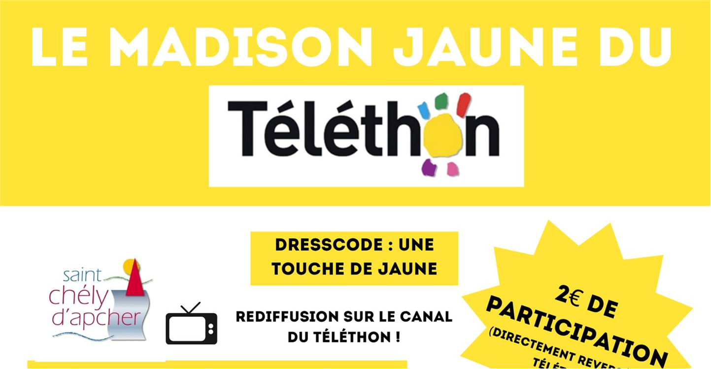 LE MADISON JAUNE DU TÉLÉTHON