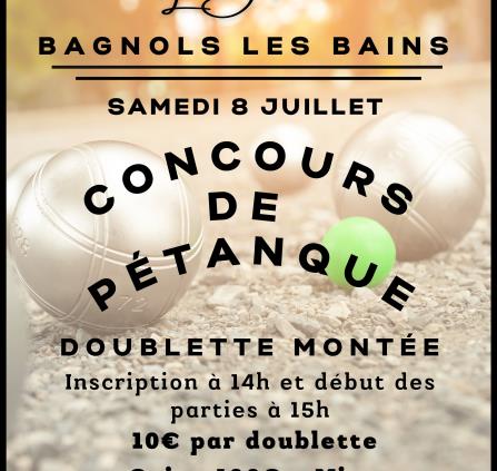 Juillet - 8 - Concours de pétanque