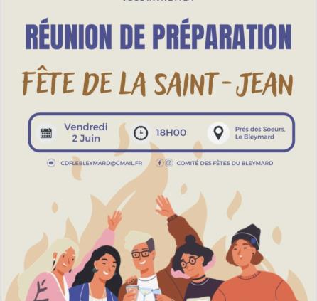 Réunion de préparation fête de la Saint-Jean