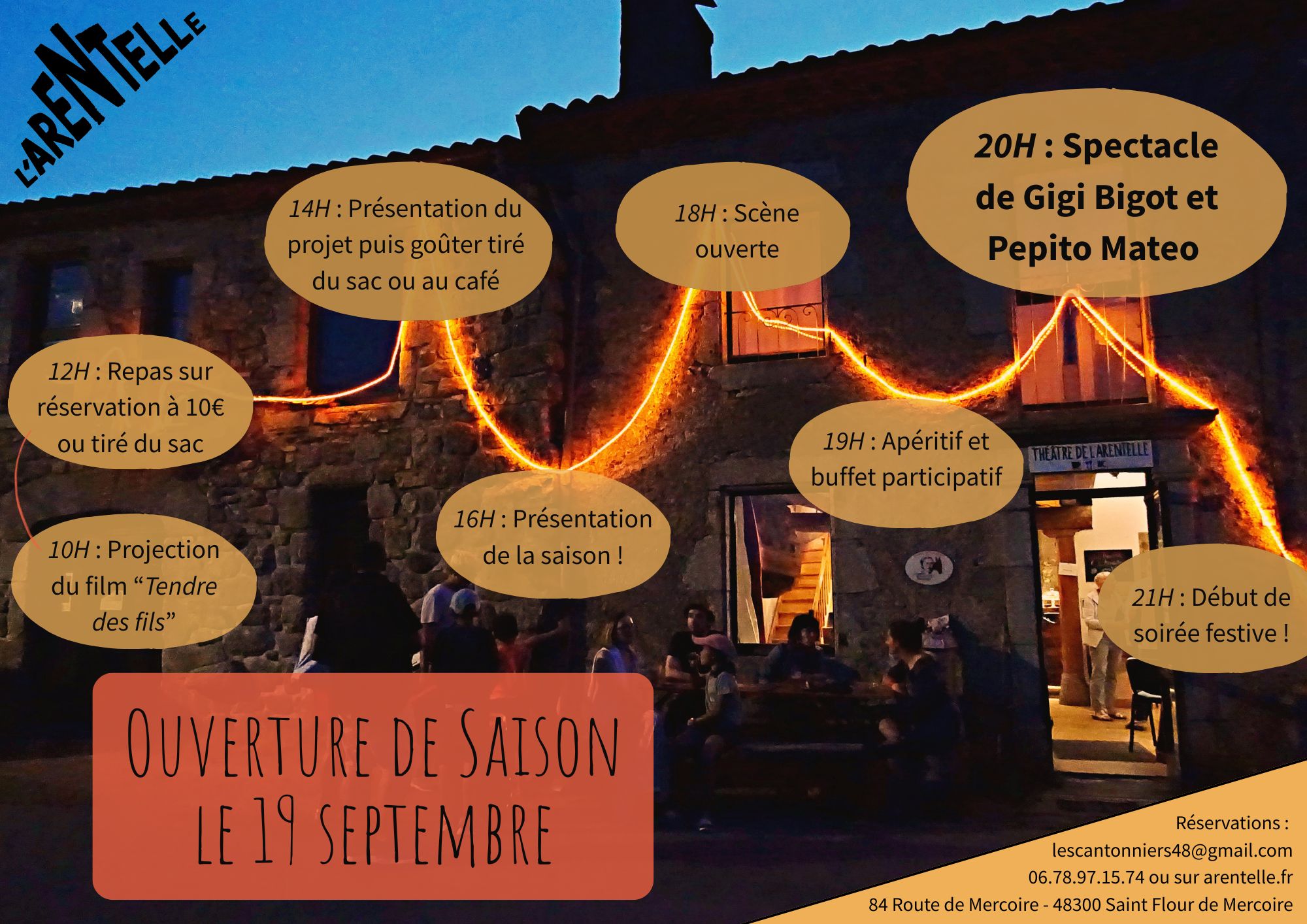 OUVERTURE DE LA SAISON À L'ARENTELLE